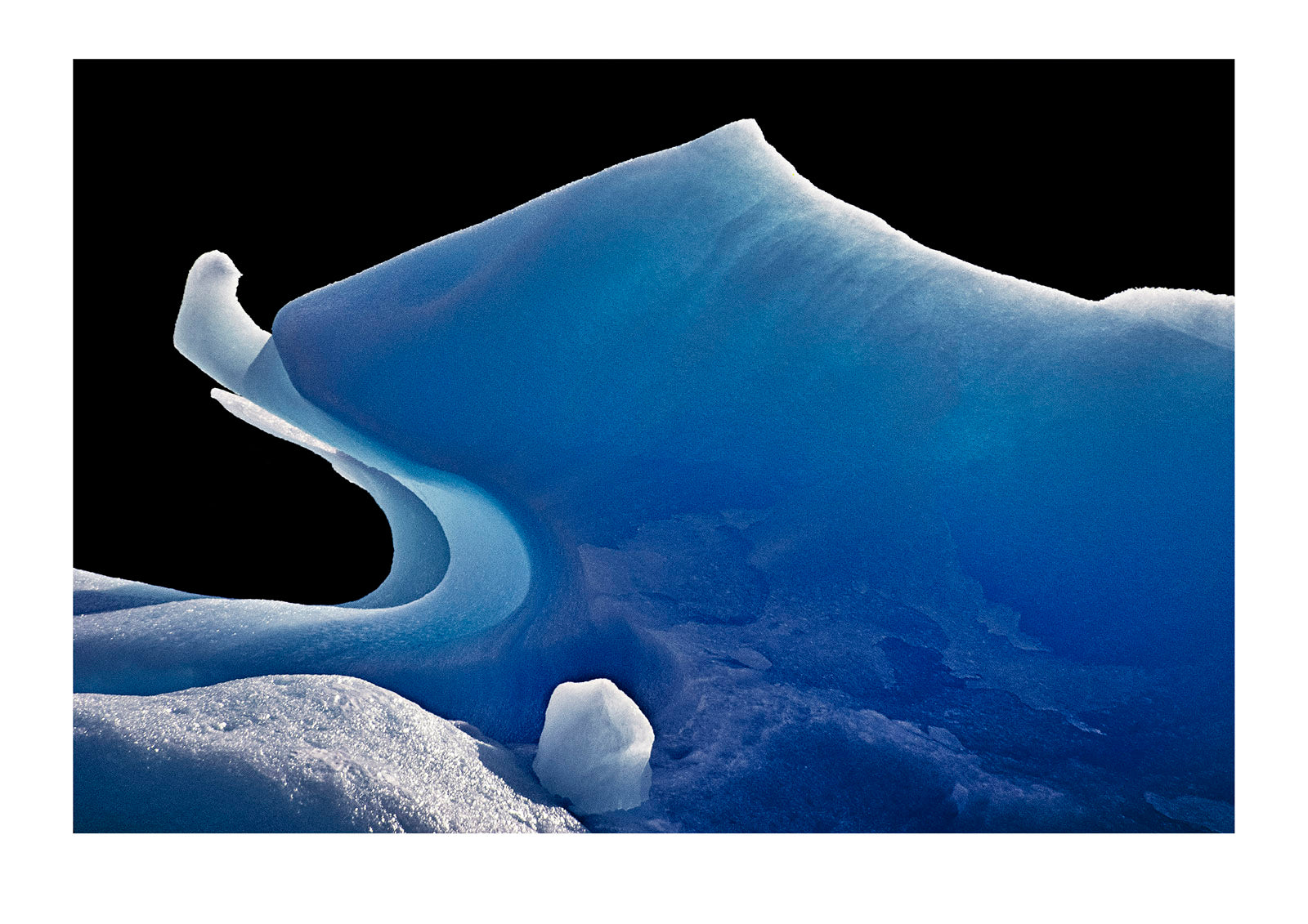 Nature resembles art in this naturally sculpted iceberg. Glacier Gey, Torres del Paine National Park, Chile.